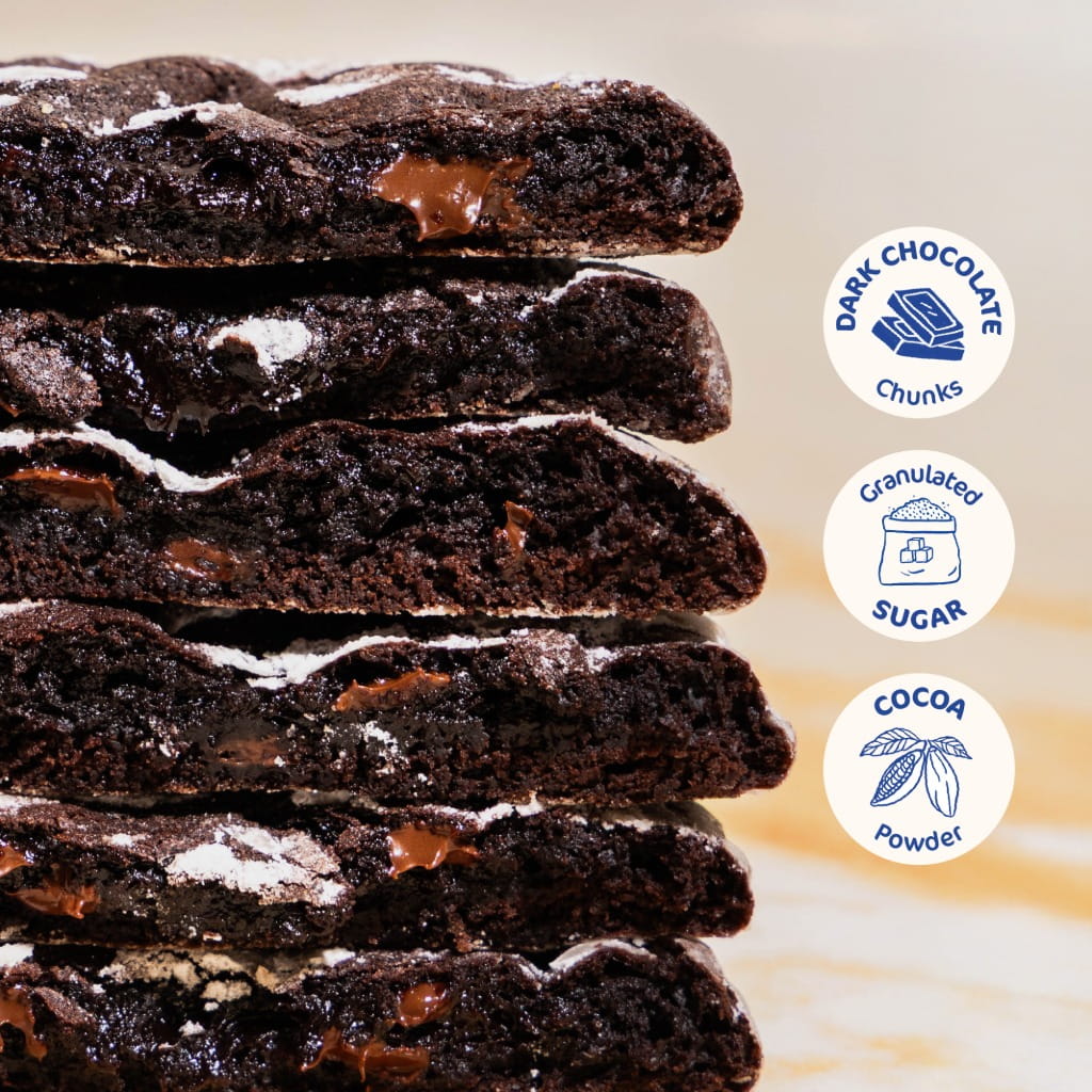 Black cocoa crinkle x6