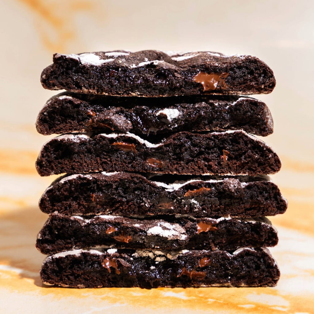 Black cocoa crinkle x6