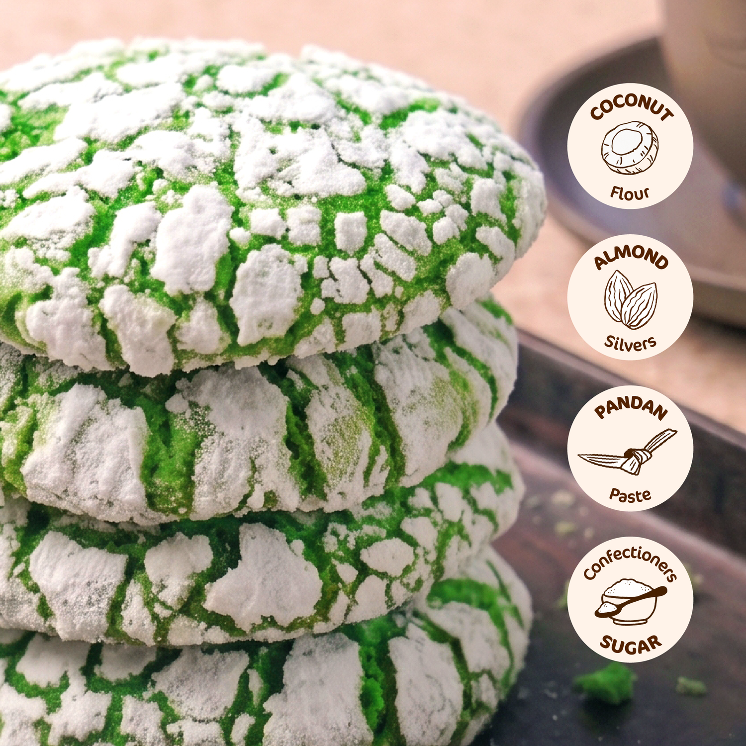 Coconut Almond Pandan x6