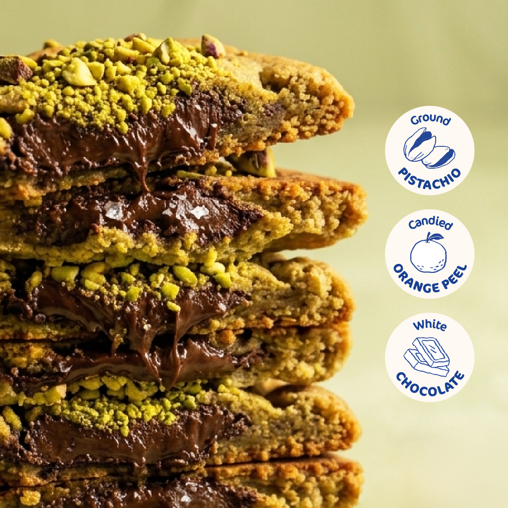 Pistachio, Orange, Dark Chocolate x6