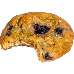 Lemon Blueberry Bell's Cookies (image without background)