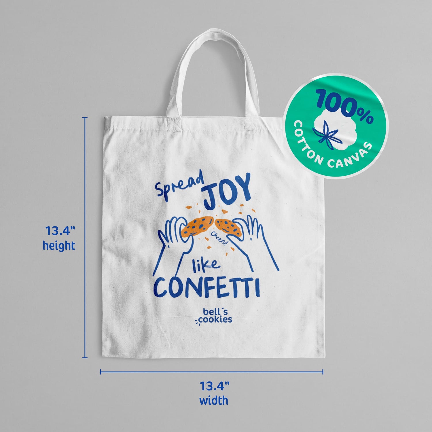 Bell's Cookies Tote bag specs