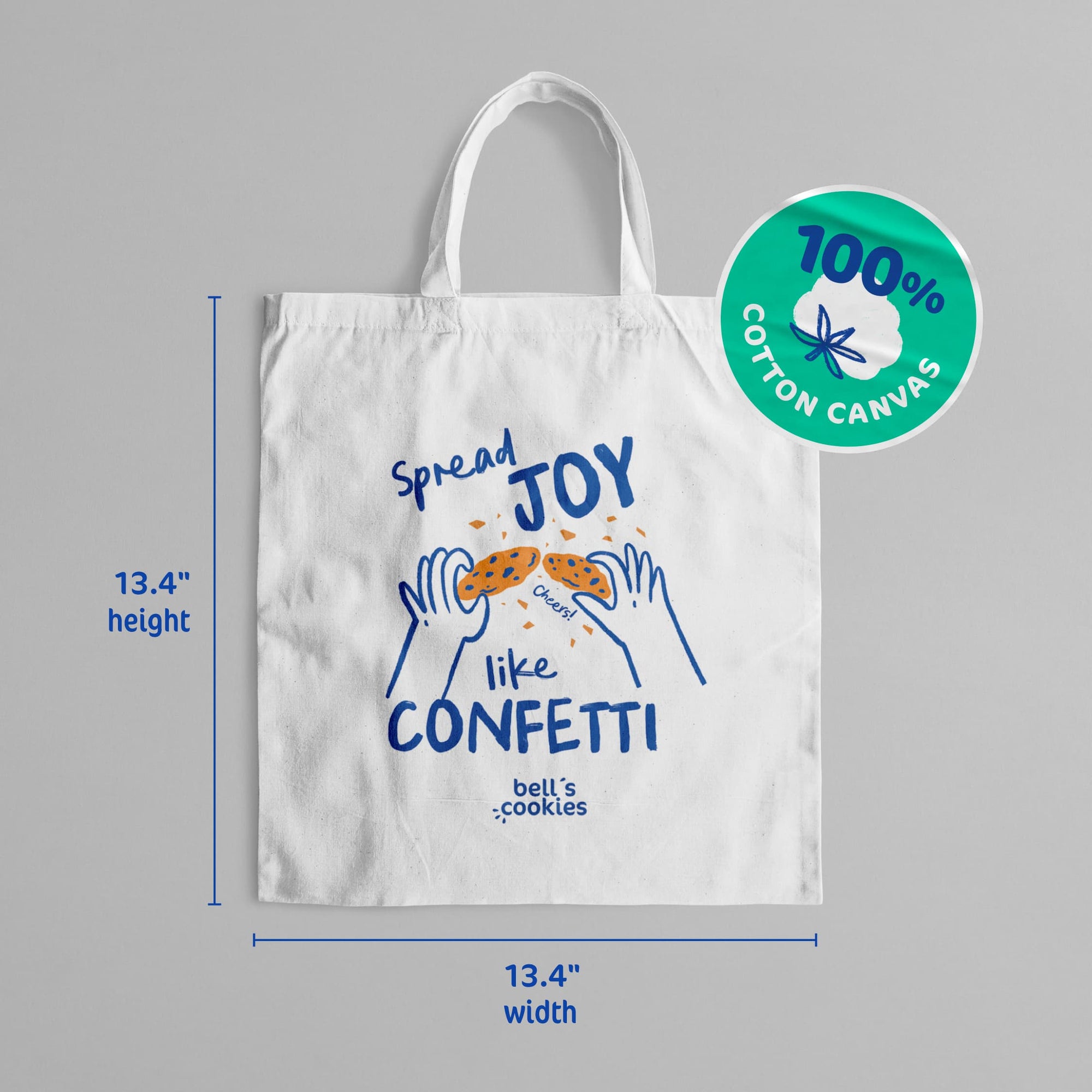 Bell's Cookies Tote bag specs